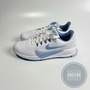 Nike Victory Pro 4 White Psychic Blue Golf Shoes Men's Size 9